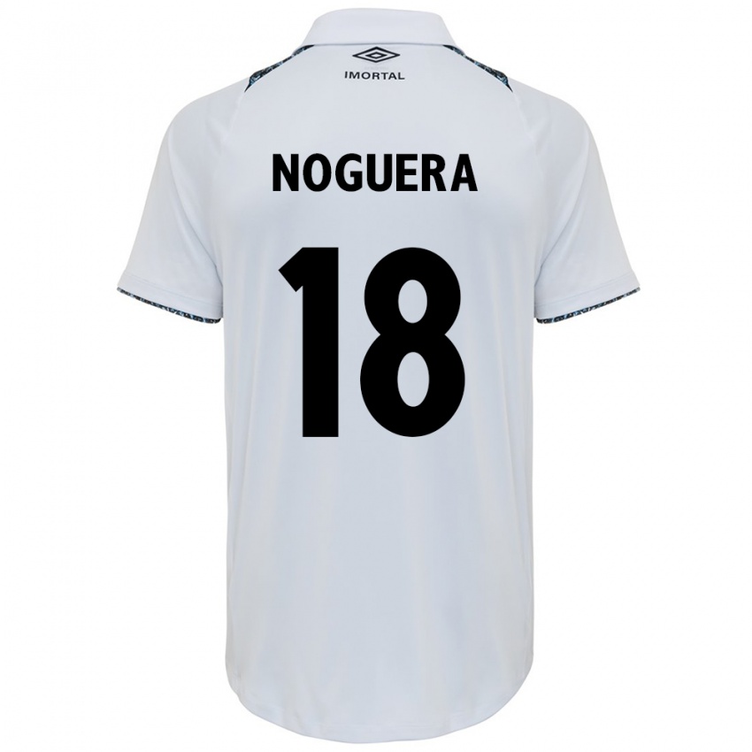 Niño Camiseta Freddy Noguera #18 Blanco Azul 2ª Equipación 2024/25 La Camisa México