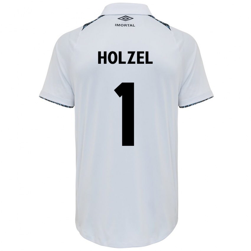 Niño Camiseta Vivi Holzel #1 Blanco Azul 2ª Equipación 2024/25 La Camisa México