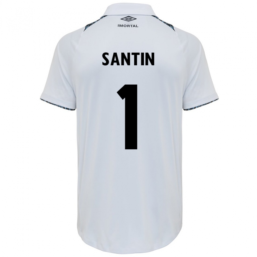 Niño Camiseta Duda Santin #1 Blanco Azul 2ª Equipación 2024/25 La Camisa México