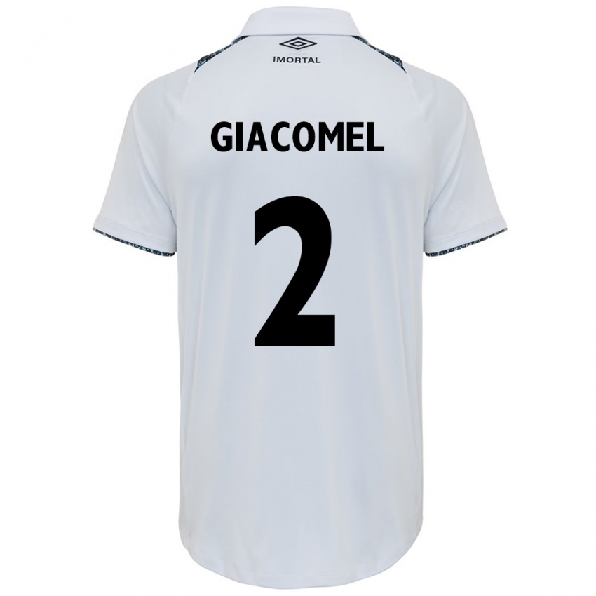 Niño Camiseta Laís Giacomel #2 Blanco Azul 2ª Equipación 2024/25 La Camisa México