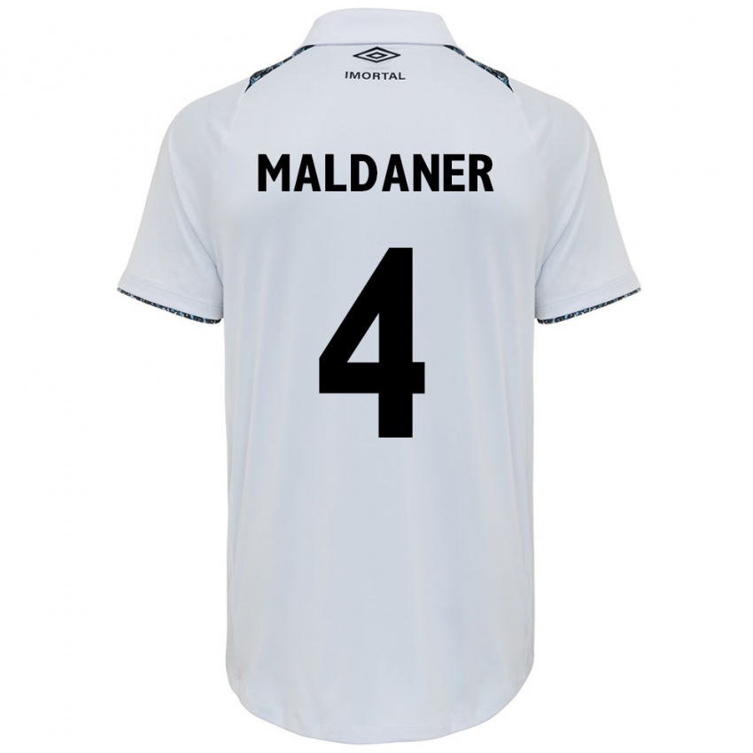 Niño Camiseta Pati Maldaner #4 Blanco Azul 2ª Equipación 2024/25 La Camisa México