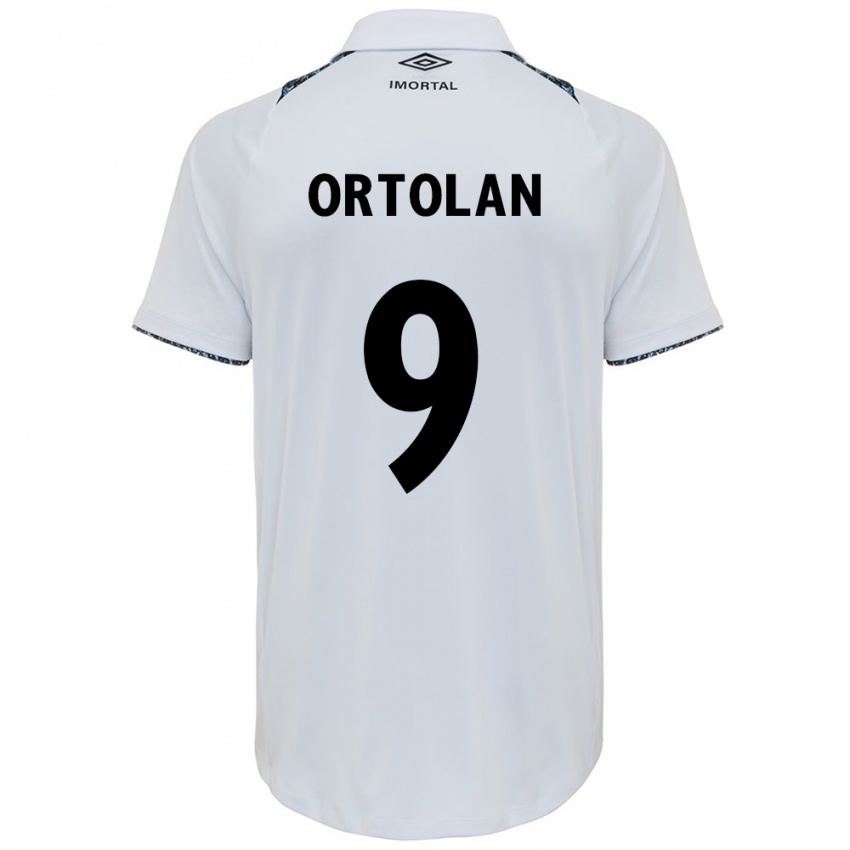 Niño Camiseta Dani Ortolan #9 Blanco Azul 2ª Equipación 2024/25 La Camisa México