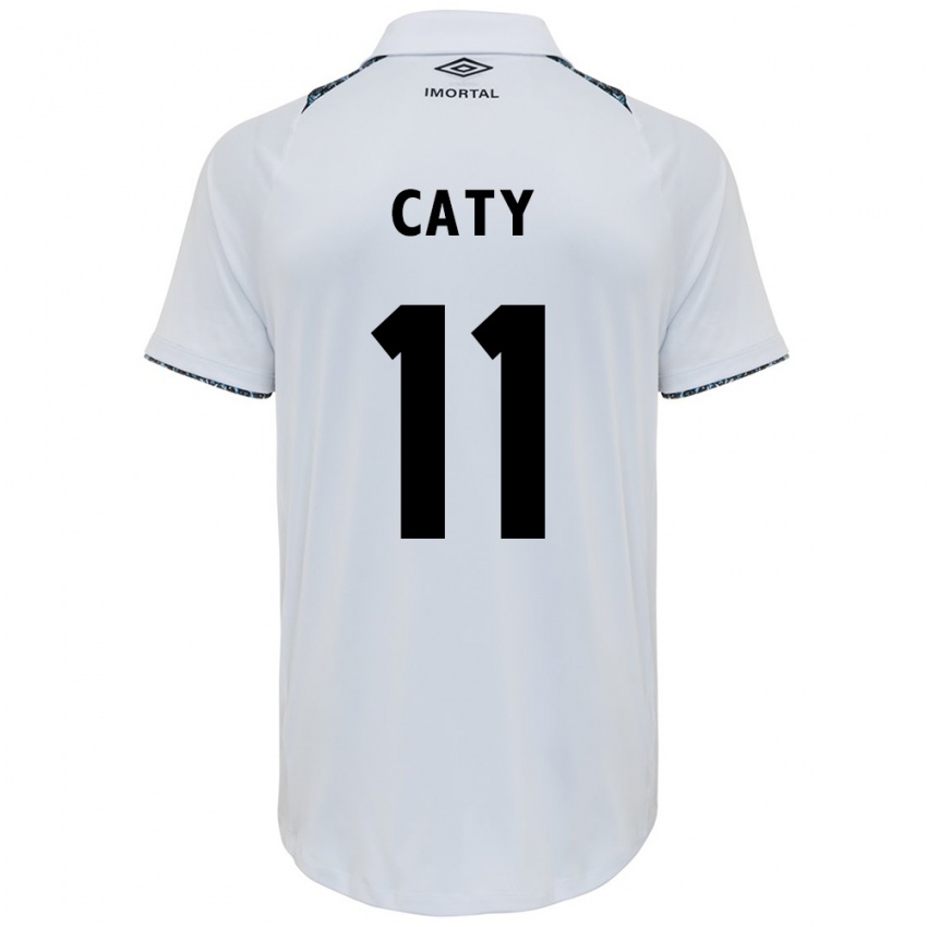 Niño Camiseta Caty #11 Blanco Azul 2ª Equipación 2024/25 La Camisa México