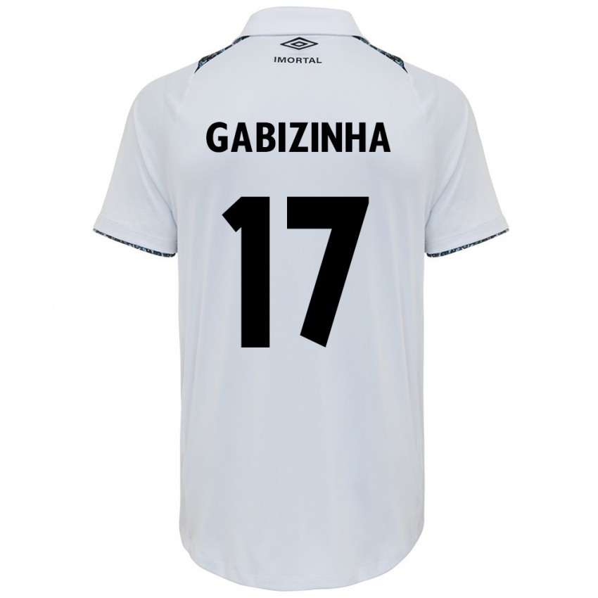 Niño Camiseta Gabizinha #17 Blanco Azul 2ª Equipación 2024/25 La Camisa México