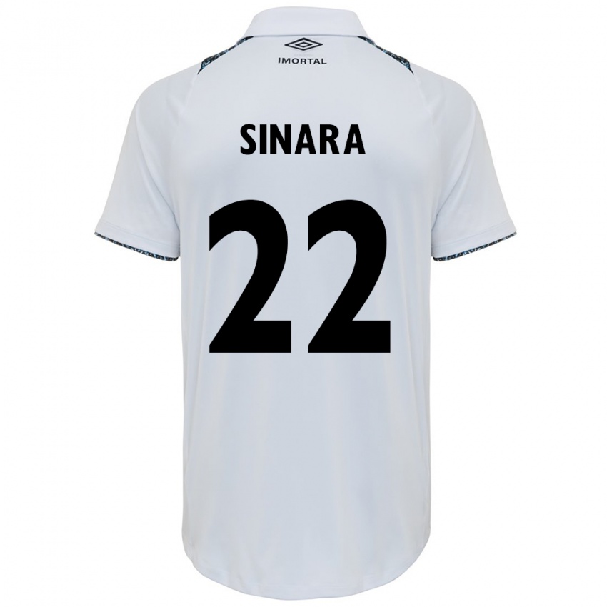 Niño Camiseta Sinara #22 Blanco Azul 2ª Equipación 2024/25 La Camisa México