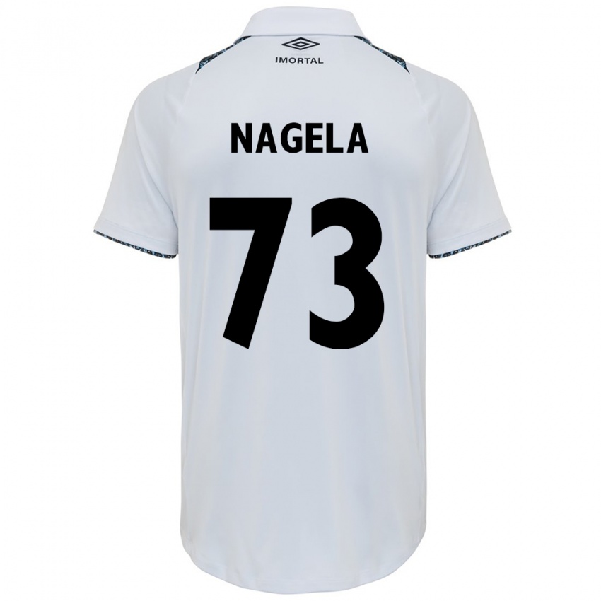 Niño Camiseta Nágela #73 Blanco Azul 2ª Equipación 2024/25 La Camisa México