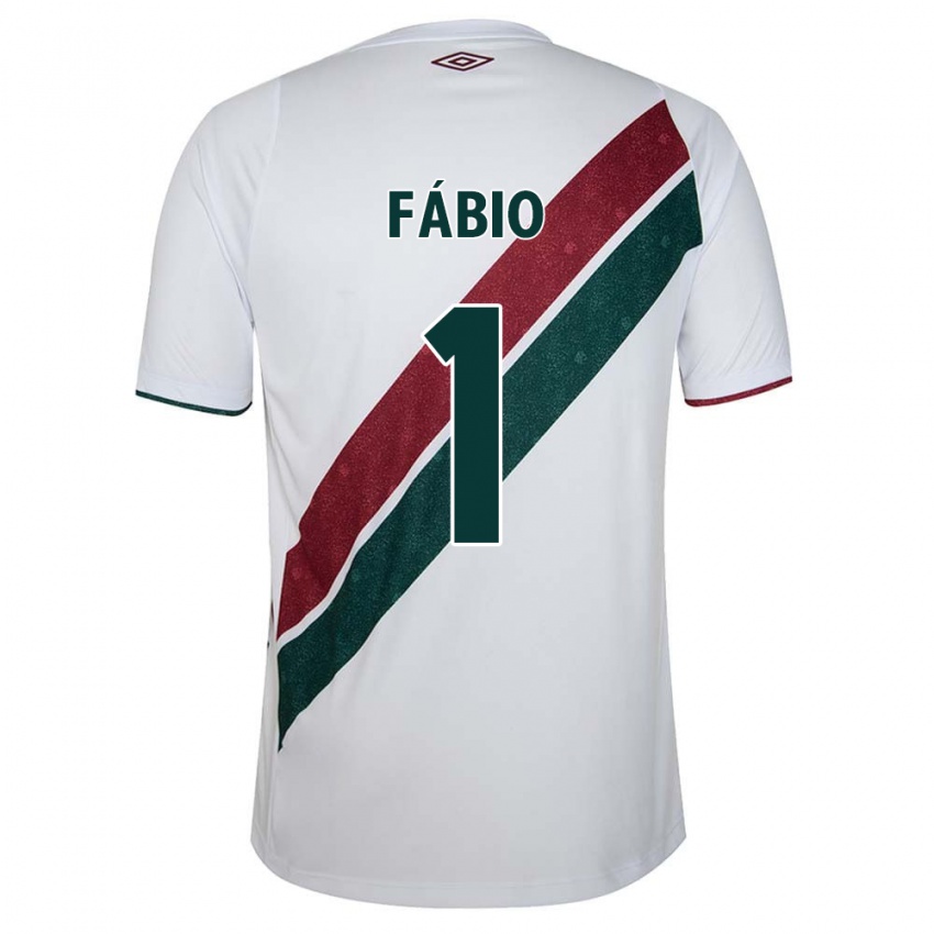 Niño Camiseta Fábio #1 Blanco Verde Granate 2ª Equipación 2024/25 La Camisa México