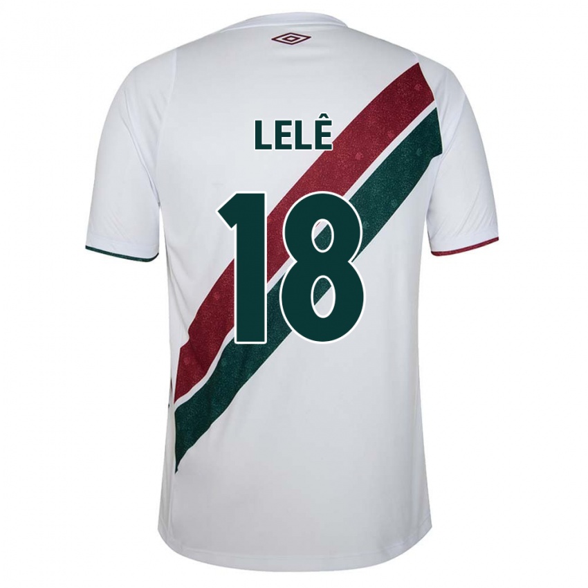 Niño Camiseta Lelê #18 Blanco Verde Granate 2ª Equipación 2024/25 La Camisa México