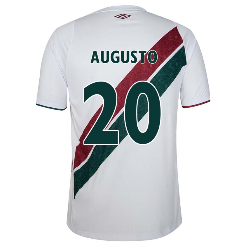 Niño Camiseta Renato Augusto #20 Blanco Verde Granate 2ª Equipación 2024/25 La Camisa México