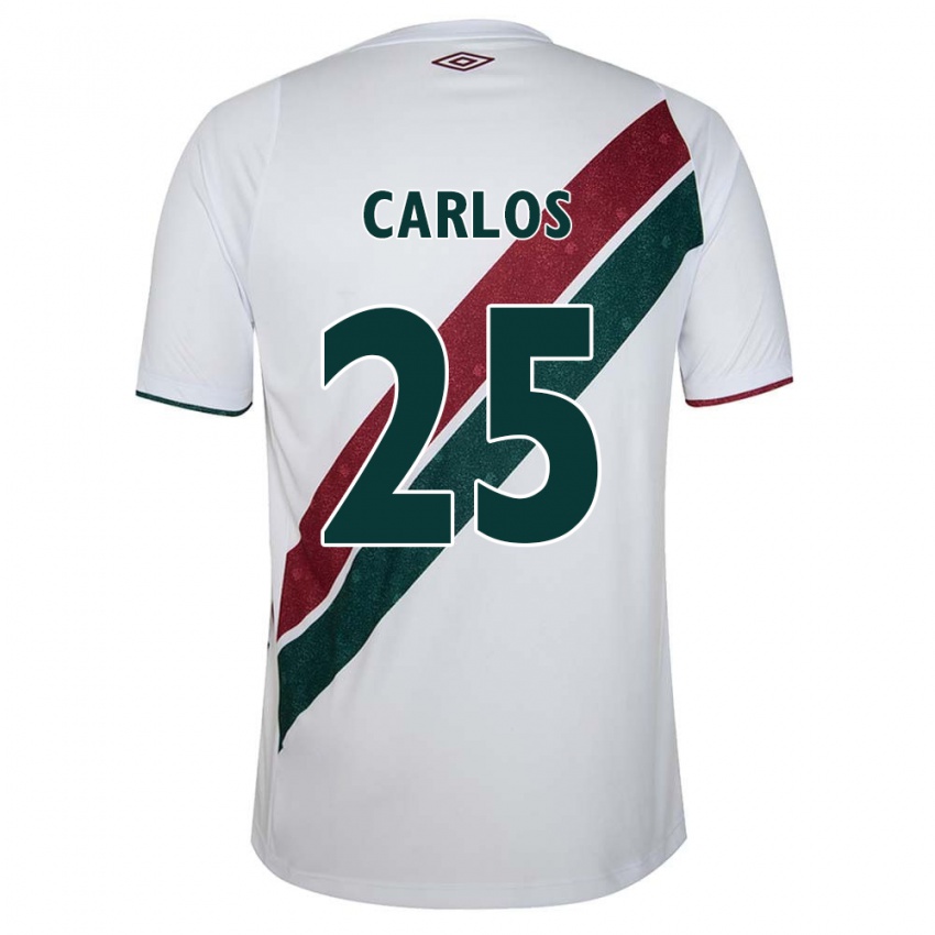 Niño Camiseta Antônio Carlos #25 Blanco Verde Granate 2ª Equipación 2024/25 La Camisa México