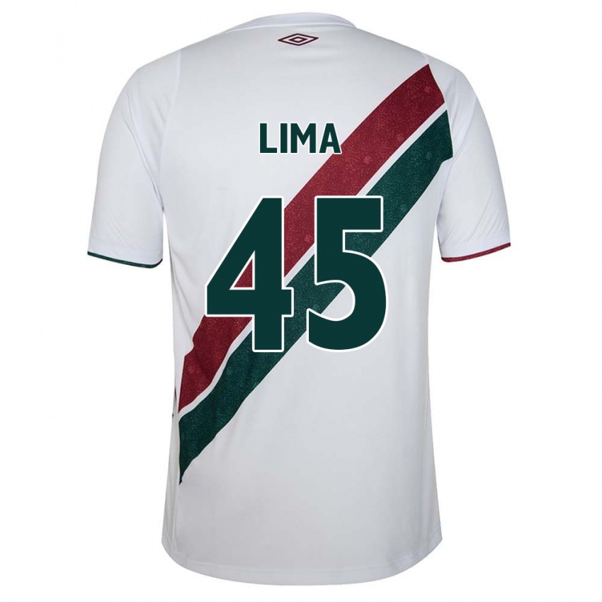 Niño Camiseta Lima #45 Blanco Verde Granate 2ª Equipación 2024/25 La Camisa México