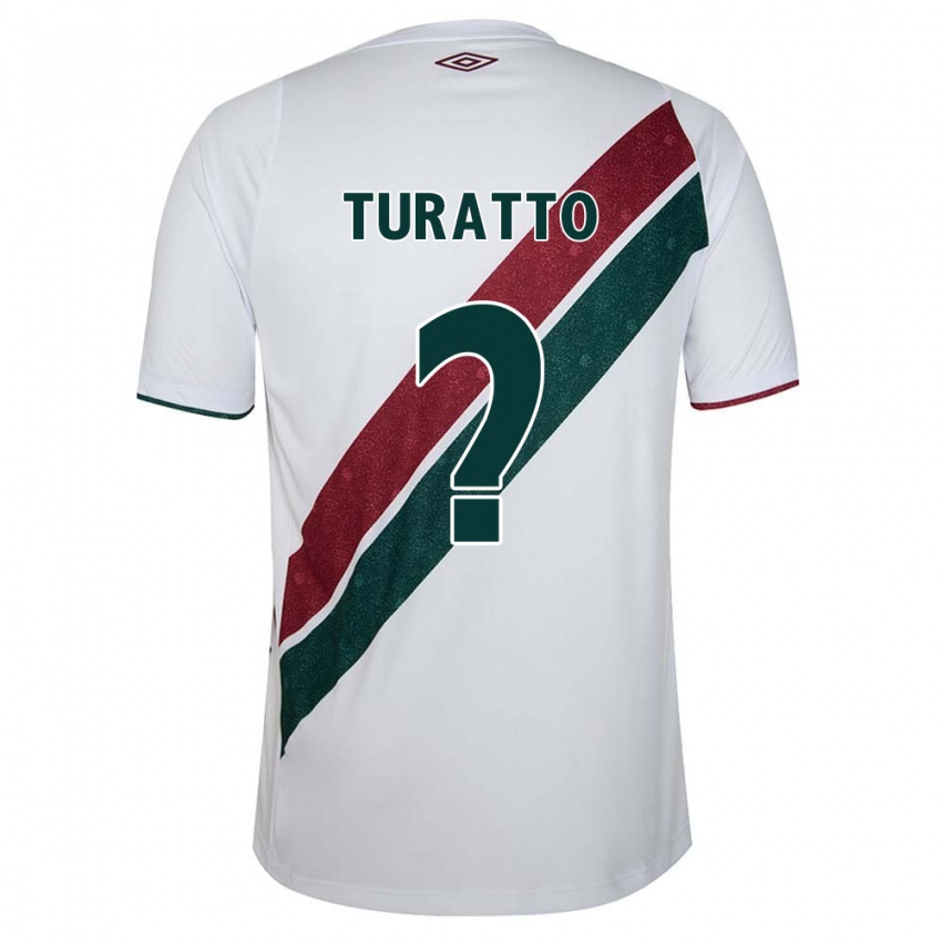 Niño Camiseta Luiz Turatto #0 Blanco Verde Granate 2ª Equipación 2024/25 La Camisa México