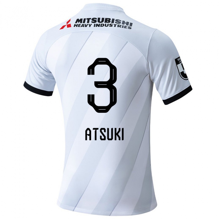 Niño Camiseta Atsuki Ito #3 Gris Blanco 2ª Equipación 2024/25 La Camisa México