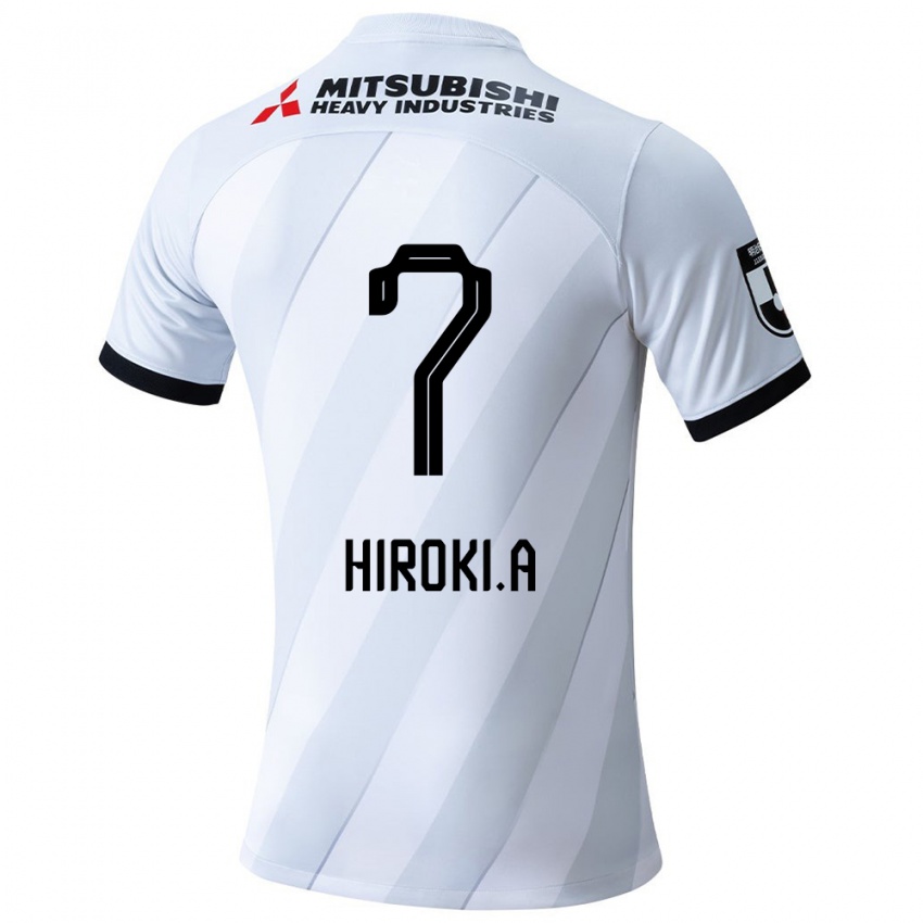 Niño Camiseta Hiroki Abe #7 Gris Blanco 2ª Equipación 2024/25 La Camisa México