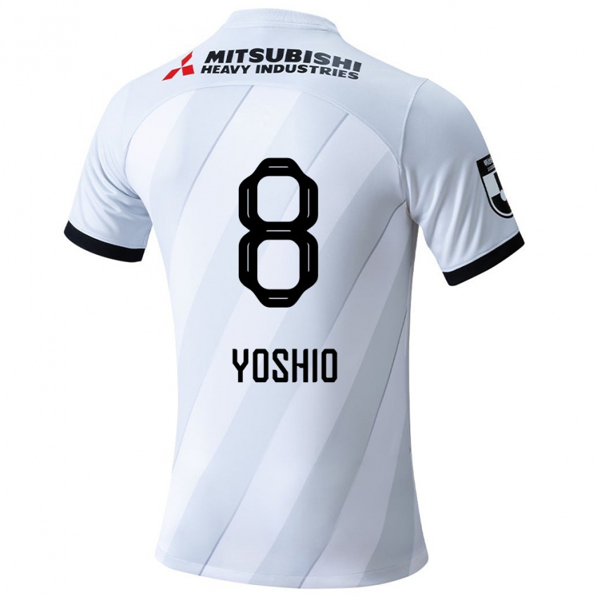 Niño Camiseta Yoshio Koizumi #8 Gris Blanco 2ª Equipación 2024/25 La Camisa México