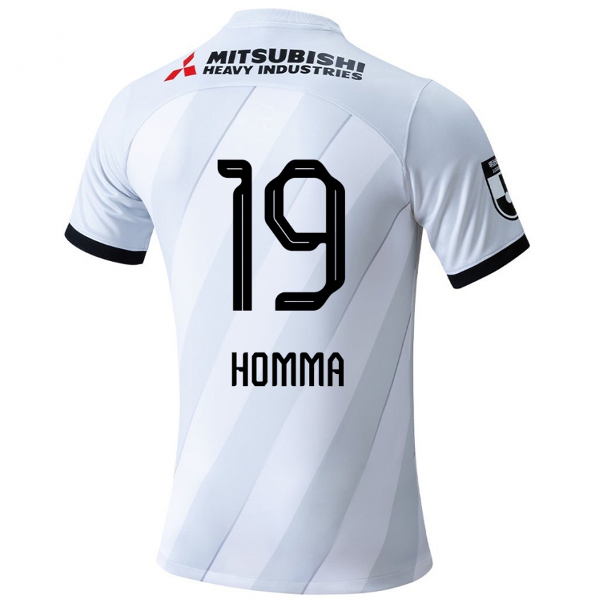 Niño Camiseta Shion Homma #19 Gris Blanco 2ª Equipación 2024/25 La Camisa México