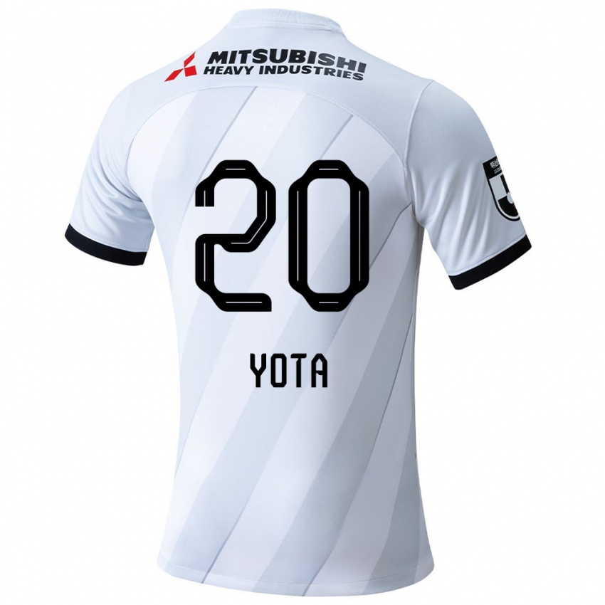 Niño Camiseta Yota Sato #20 Gris Blanco 2ª Equipación 2024/25 La Camisa México