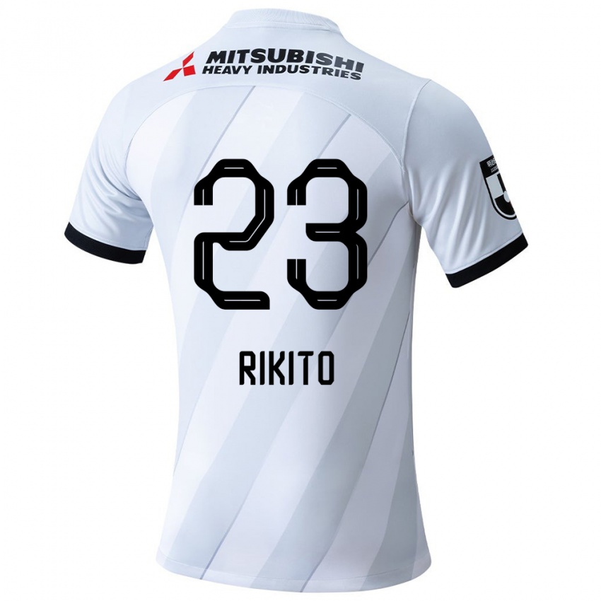 Niño Camiseta Rikito Inoue #23 Gris Blanco 2ª Equipación 2024/25 La Camisa México