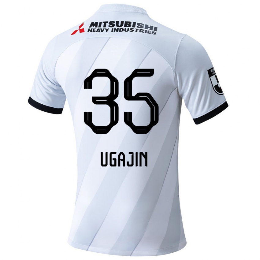 Niño Camiseta Tomoya Ugajin #35 Gris Blanco 2ª Equipación 2024/25 La Camisa México