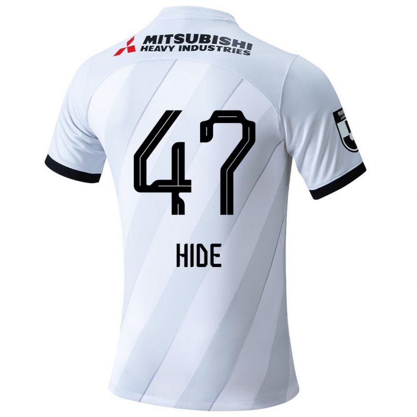 Niño Camiseta Hidetoshi Takeda #47 Gris Blanco 2ª Equipación 2024/25 La Camisa México