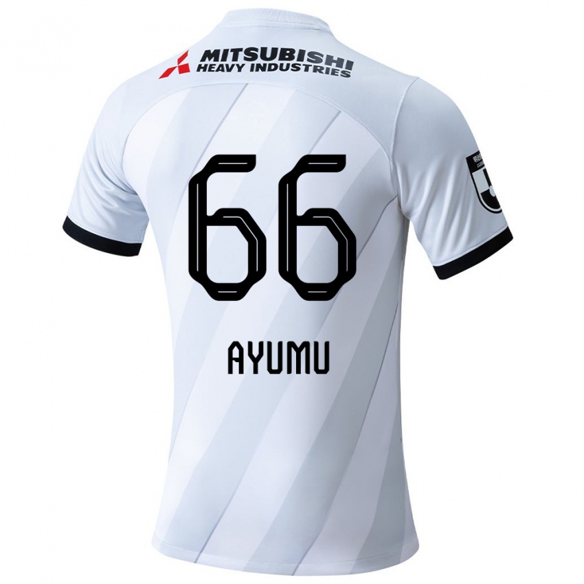 Niño Camiseta Ayumu Ohata #66 Gris Blanco 2ª Equipación 2024/25 La Camisa México