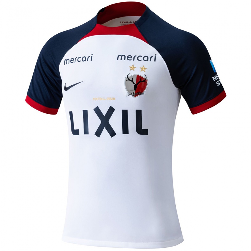 Niño Camiseta Jigen Monoi #18 Blanco Azul Rojo 2ª Equipación 2024/25 La Camisa México