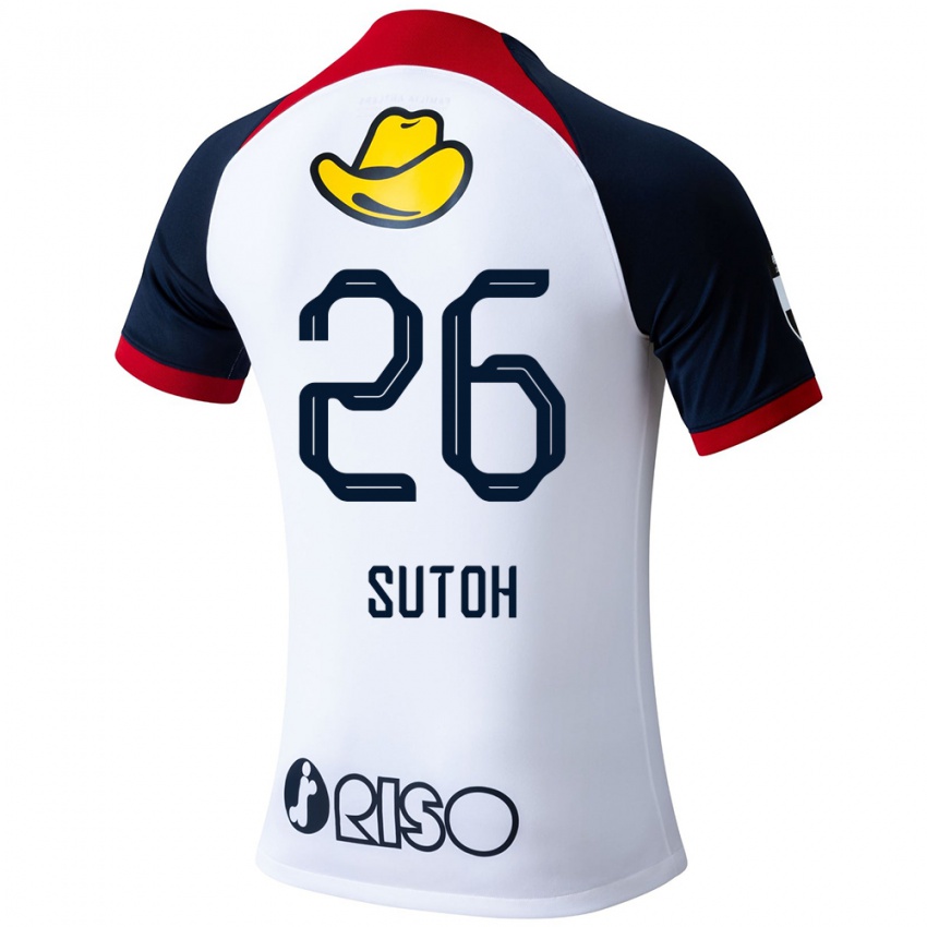 Niño Camiseta Naoki Suto #26 Blanco Azul Rojo 2ª Equipación 2024/25 La Camisa México