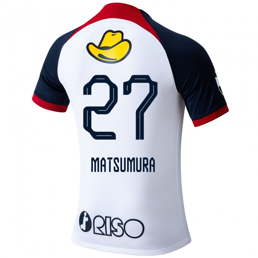 Niño Camiseta Yuta Matsumura #27 Blanco Azul Rojo 2ª Equipación 2024/25 La Camisa México