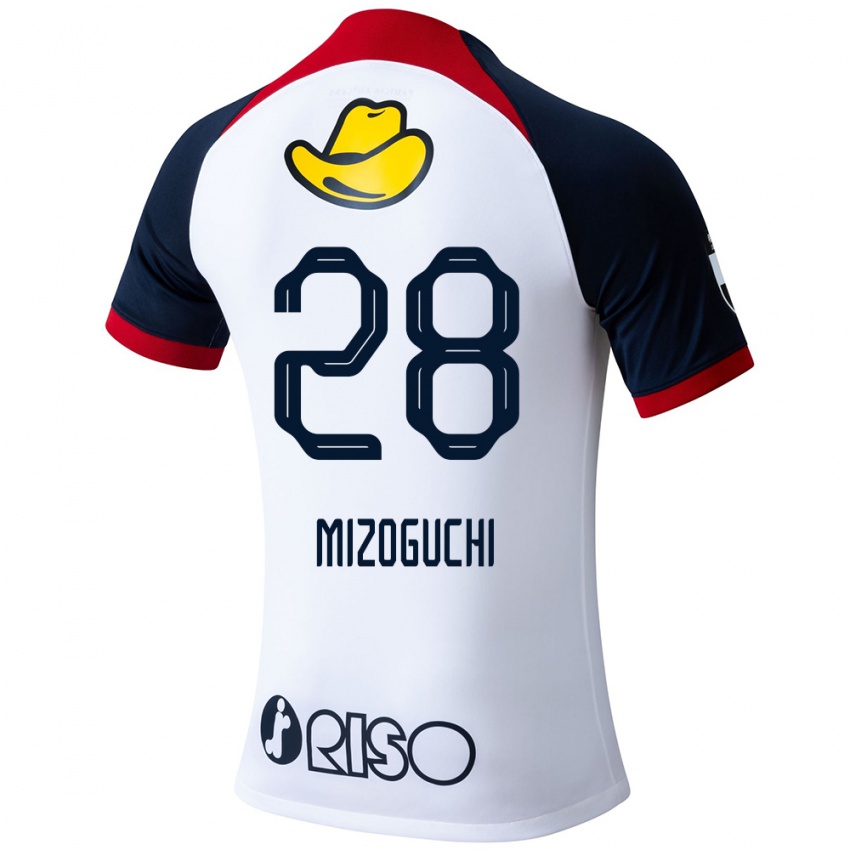 Niño Camiseta Shuhei Mizoguchi #28 Blanco Azul Rojo 2ª Equipación 2024/25 La Camisa México