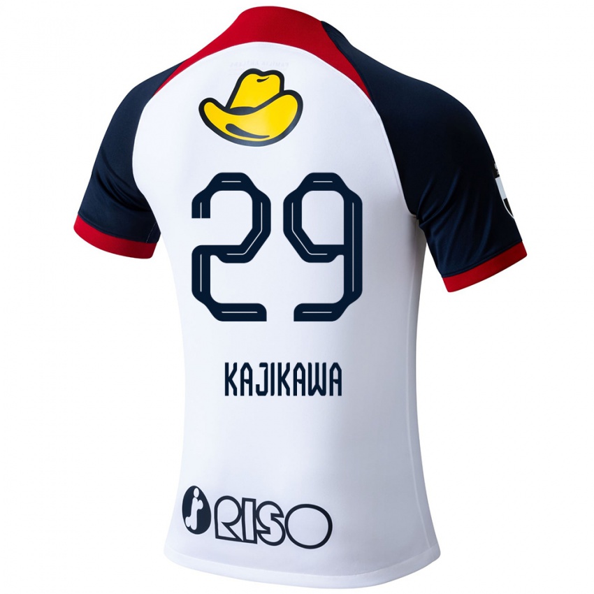 Niño Camiseta Yuji Kajikawa #29 Blanco Azul Rojo 2ª Equipación 2024/25 La Camisa México