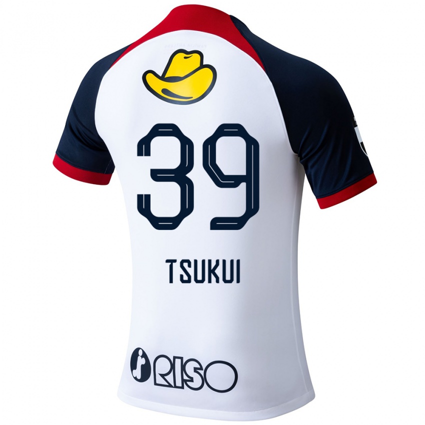 Niño Camiseta Keisuke Tsukui #39 Blanco Azul Rojo 2ª Equipación 2024/25 La Camisa México