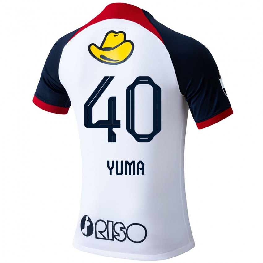 Niño Camiseta Yuma Suzuki #40 Blanco Azul Rojo 2ª Equipación 2024/25 La Camisa México