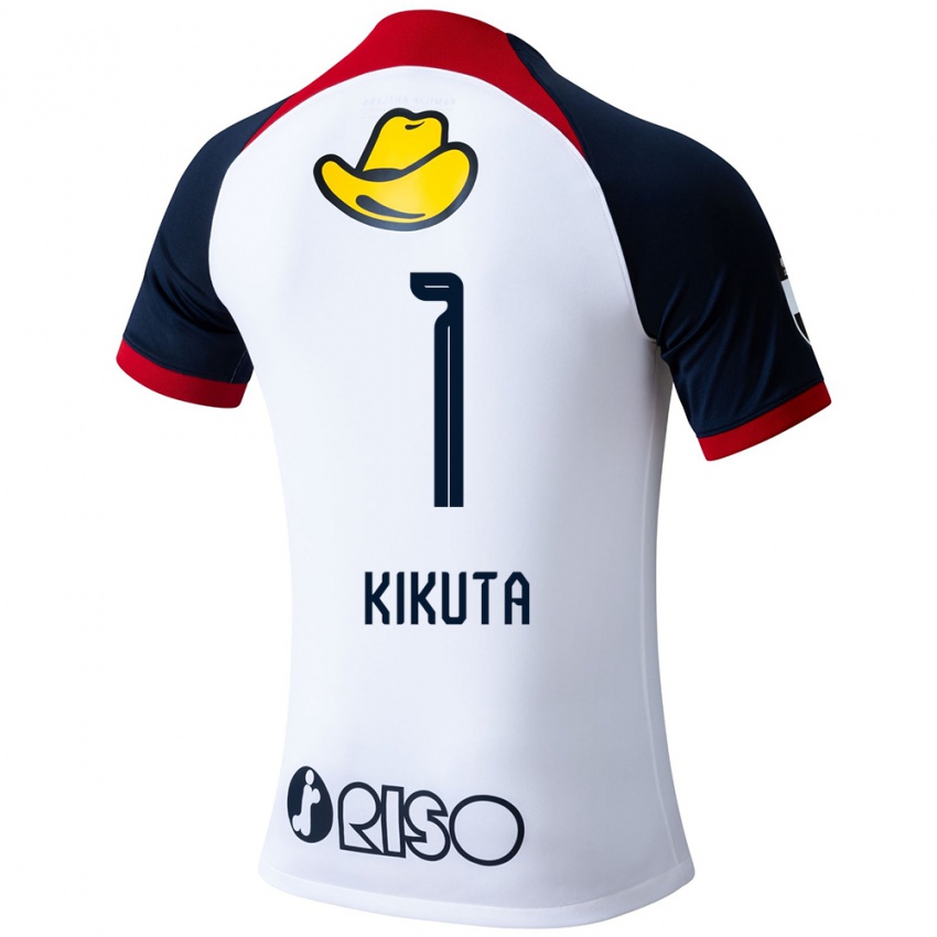 Niño Camiseta Shuto Kikuta #1 Blanco Azul Rojo 2ª Equipación 2024/25 La Camisa México