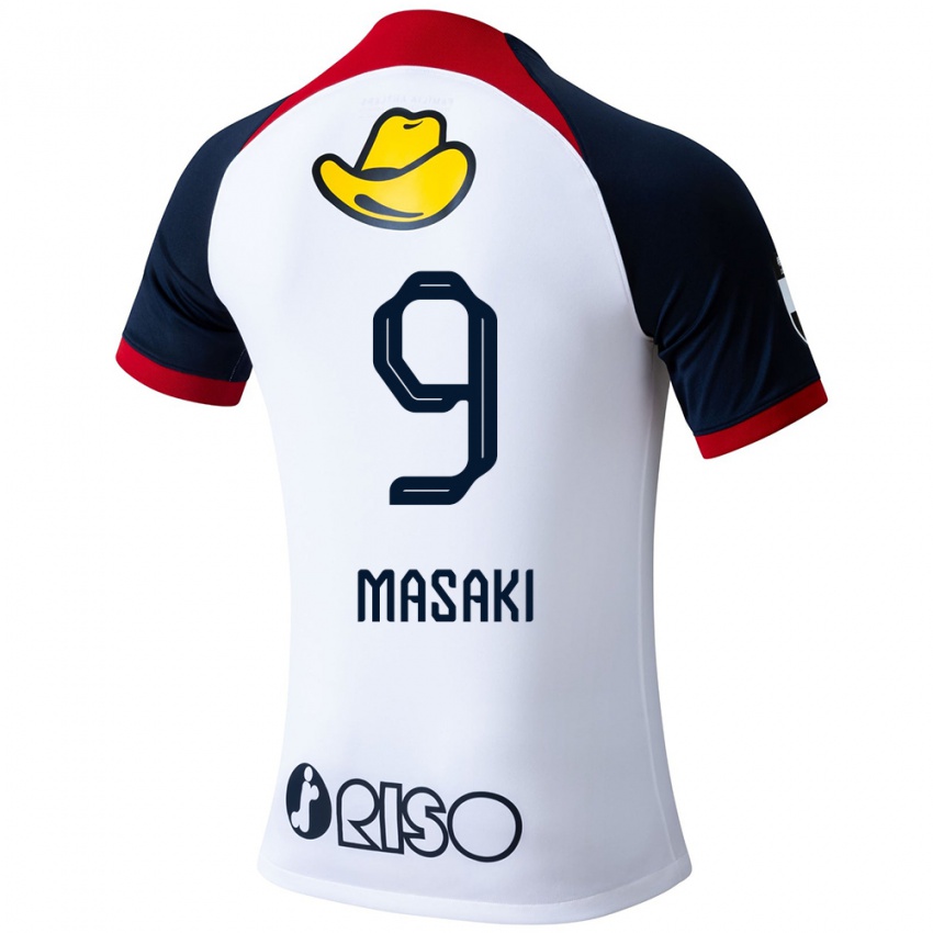 Niño Camiseta Hiroto Masaki #9 Blanco Azul Rojo 2ª Equipación 2024/25 La Camisa México