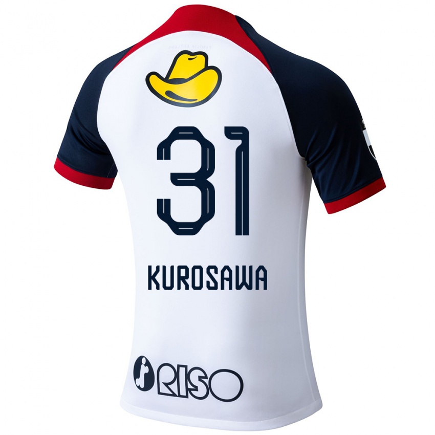 Niño Camiseta Shoei Kurosawa #31 Blanco Azul Rojo 2ª Equipación 2024/25 La Camisa México