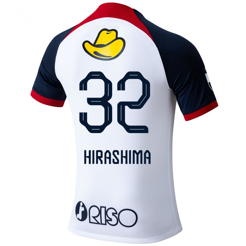 Niño Camiseta Daigo Hirashima #32 Blanco Azul Rojo 2ª Equipación 2024/25 La Camisa México