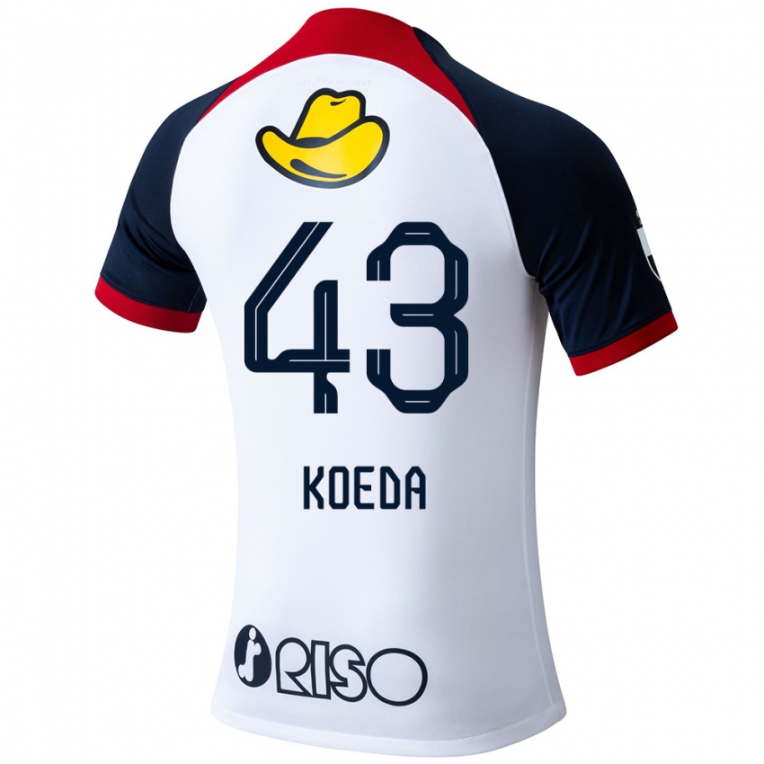 Niño Camiseta Gemma Koeda #43 Blanco Azul Rojo 2ª Equipación 2024/25 La Camisa México