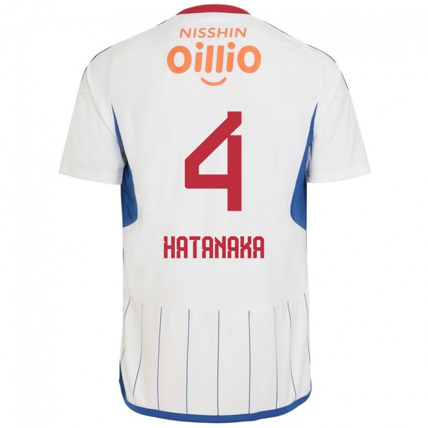 Niño Camiseta Shinnosuke Hatanaka #4 Blanco Azul Rojo 2ª Equipación 2024/25 La Camisa México