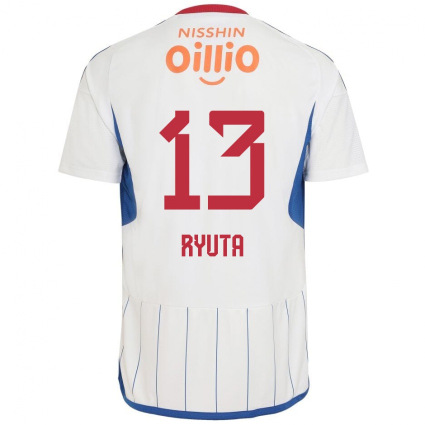 Niño Camiseta Ryuta Koike #13 Blanco Azul Rojo 2ª Equipación 2024/25 La Camisa México