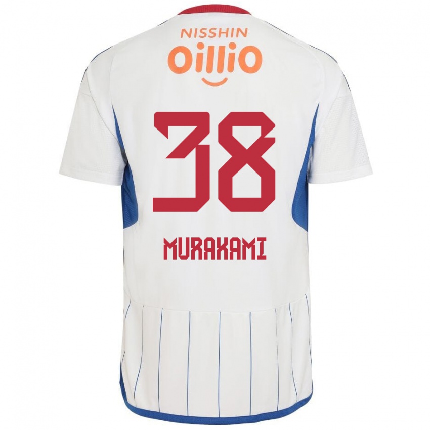 Niño Camiseta Yuhi Murakami #38 Blanco Azul Rojo 2ª Equipación 2024/25 La Camisa México