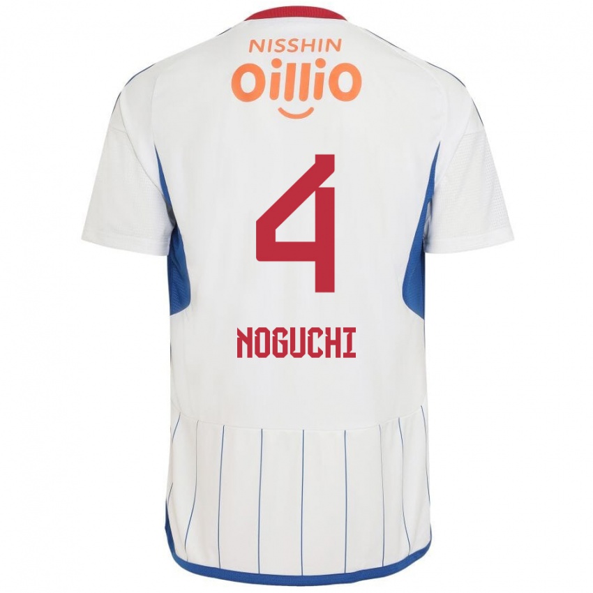 Niño Camiseta Reno Noguchi #4 Blanco Azul Rojo 2ª Equipación 2024/25 La Camisa México