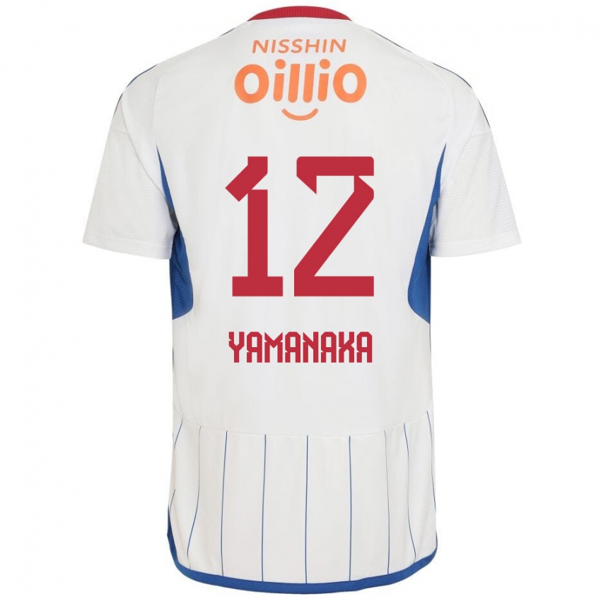 Niño Camiseta Yuki Yamanaka #12 Blanco Azul Rojo 2ª Equipación 2024/25 La Camisa México