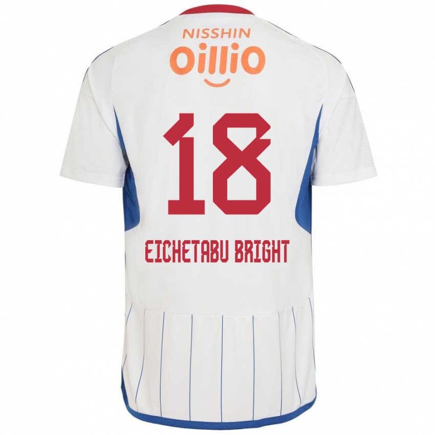 Niño Camiseta Kai Eichetabu Bright #18 Blanco Azul Rojo 2ª Equipación 2024/25 La Camisa México