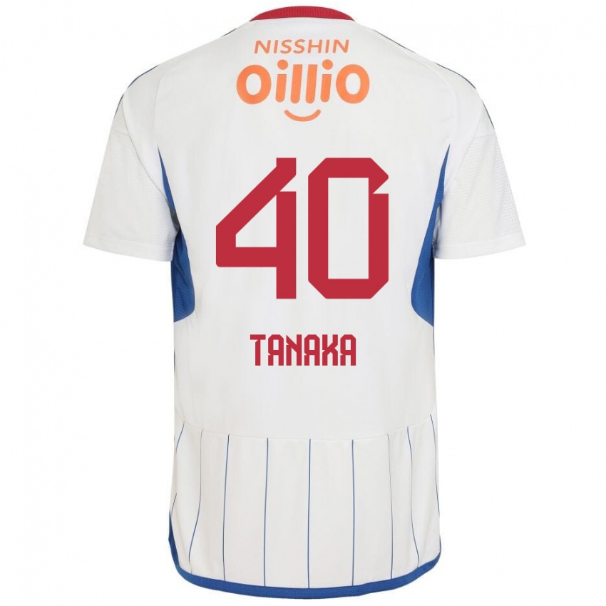 Niño Camiseta Hiei Tanaka #40 Blanco Azul Rojo 2ª Equipación 2024/25 La Camisa México