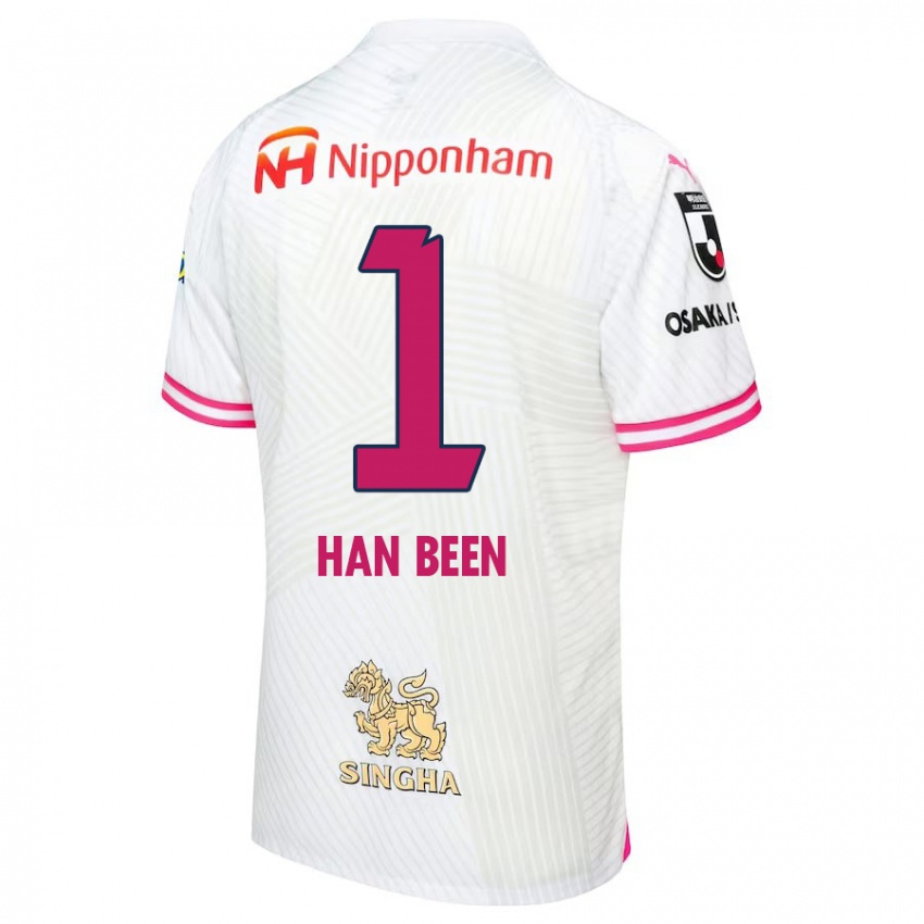 Niño Camiseta Han-Been Yang #1 Blanco Rosa 2ª Equipación 2024/25 La Camisa México