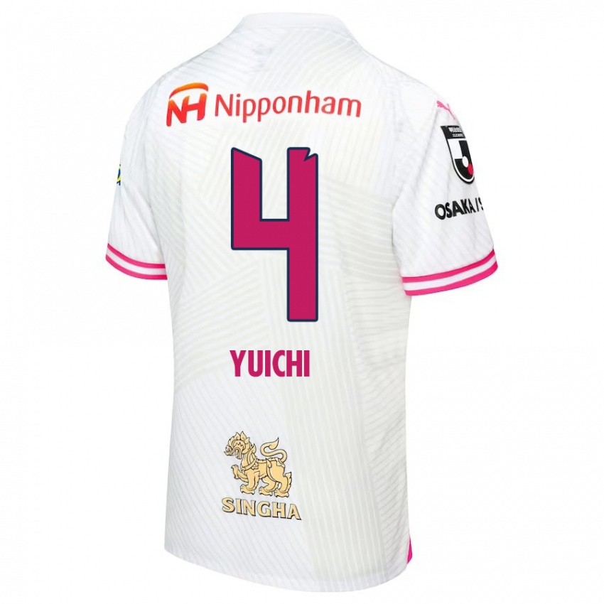 Niño Camiseta Yuichi Hirano #4 Blanco Rosa 2ª Equipación 2024/25 La Camisa México