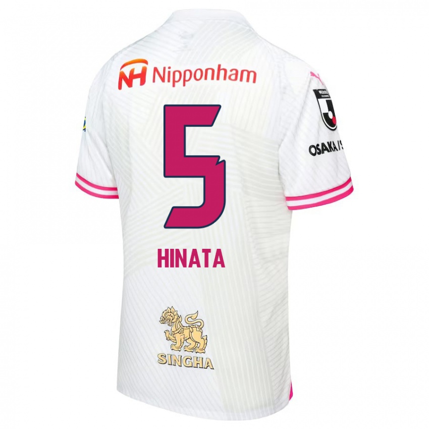 Niño Camiseta Hinata Kida #5 Blanco Rosa 2ª Equipación 2024/25 La Camisa México