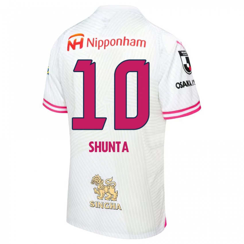 Niño Camiseta Shunta Tanaka #10 Blanco Rosa 2ª Equipación 2024/25 La Camisa México