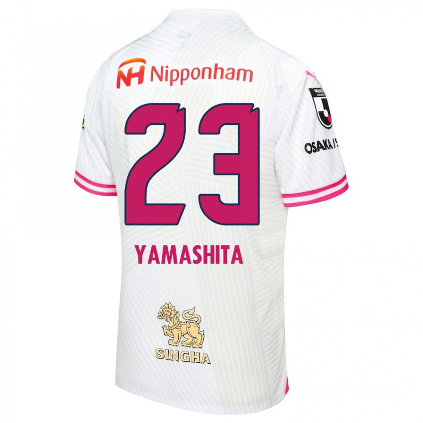 Niño Camiseta Tatsuya Yamashita #23 Blanco Rosa 2ª Equipación 2024/25 La Camisa México