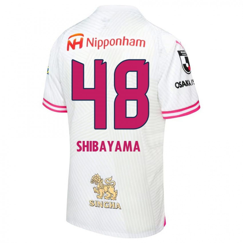 Niño Camiseta Masaya Shibayama #48 Blanco Rosa 2ª Equipación 2024/25 La Camisa México